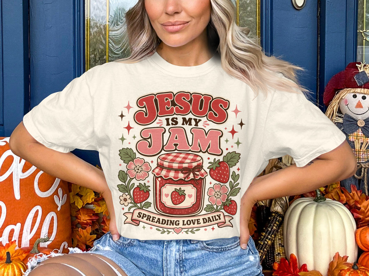 Jesus Is My Jam T-Shirt — 'Spreading Love Daily' Christian Graphic Tee