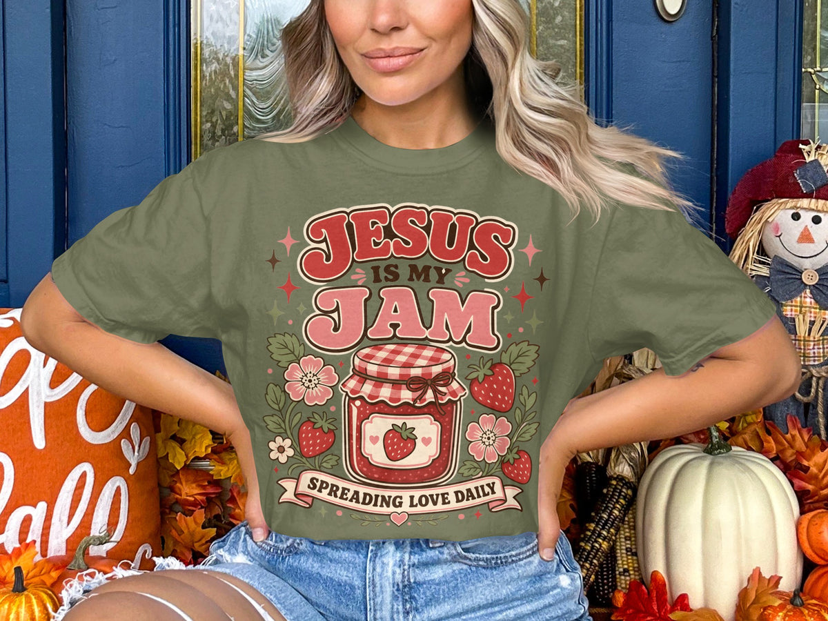 Jesus Is My Jam T-Shirt — 'Spreading Love Daily' Christian Graphic Tee