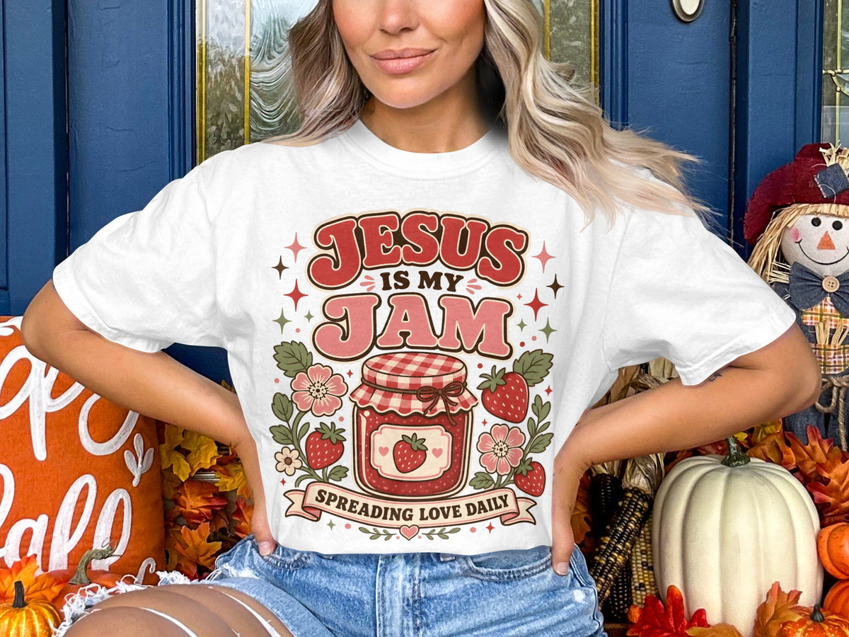 Jesus Is My Jam T-Shirt — 'Spreading Love Daily' Christian Graphic Tee