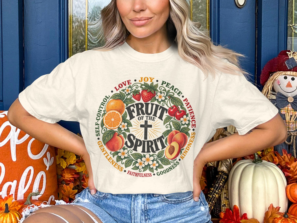 Fruit of the Spirit T-Shirt — Vintage Floral Faith Tee