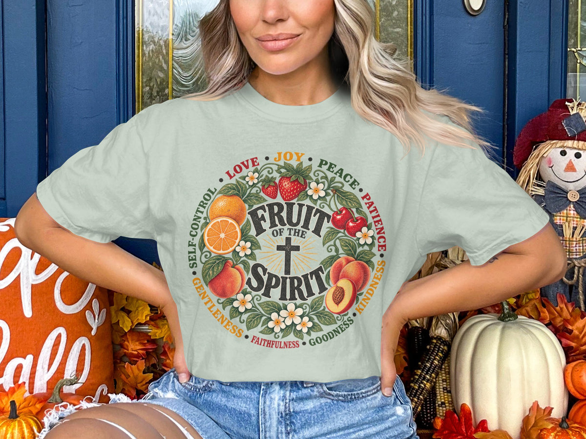 Fruit of the Spirit T-Shirt — Vintage Floral Faith Tee