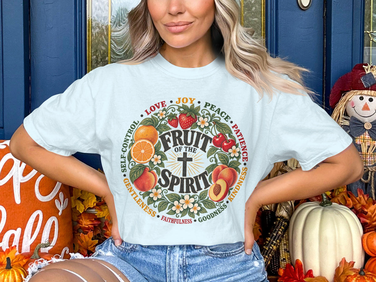 Fruit of the Spirit T-Shirt — Vintage Floral Faith Tee