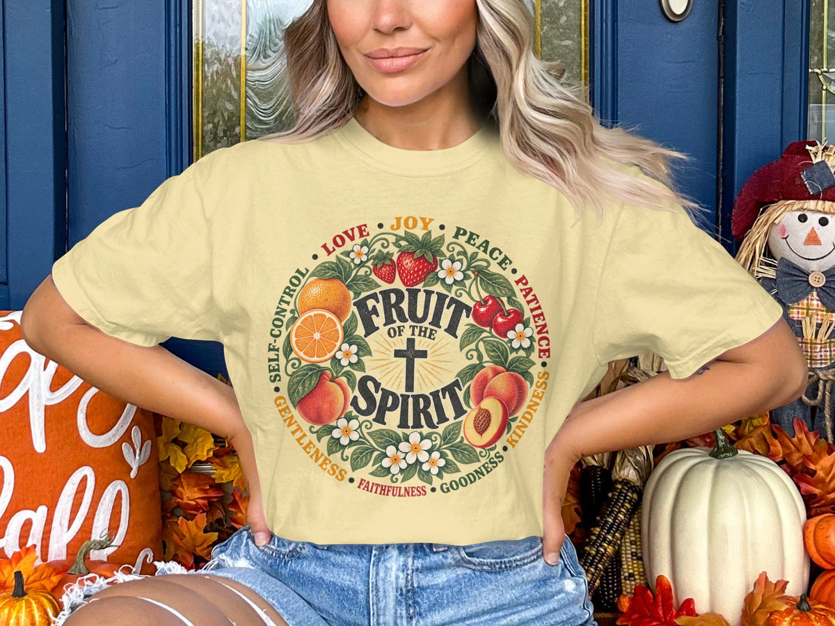 Fruit of the Spirit T-Shirt — Vintage Floral Faith Tee